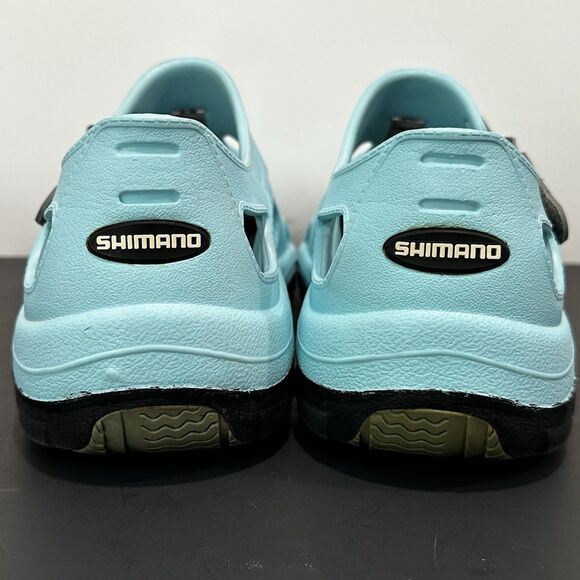 Shimano Evair Fishing Deck Shoes Men’s Size 12 Aqua Blue Water Boat Slip On EVA main image 9